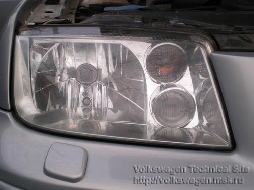 Шлифовка/полировка стекол фар (пластик) на VolksWagen Bora, фотоотчет (VW6.jpg)